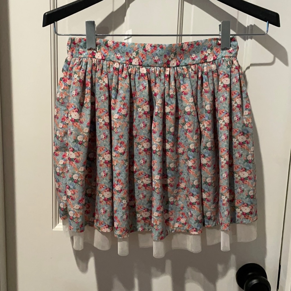Floral Mini Skirt